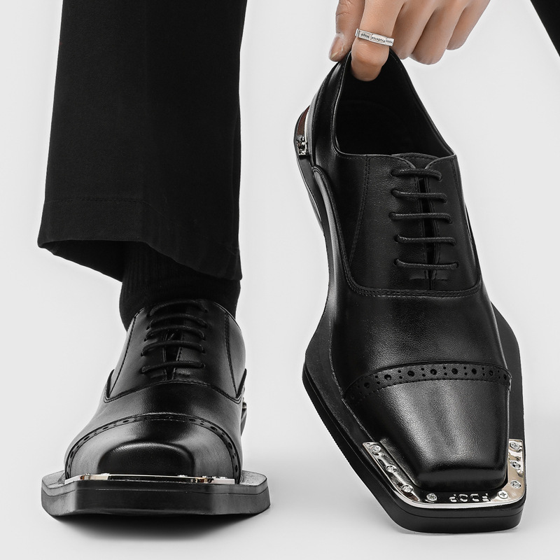 Mens Formal Look - Мужские кожаные туфли - британский стиль,