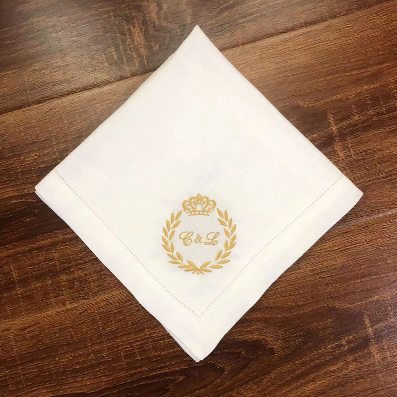 Monogrammed Handkerchief - 1 шт. индивидуальная монограмма и настройка,