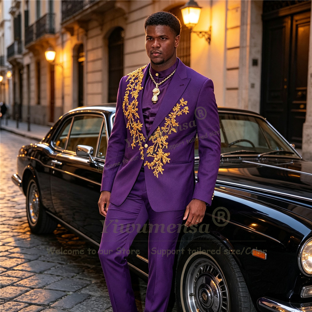 Men Formal Wear Purple - Уникальный дизайн, фиолетовые мужские костюмы из