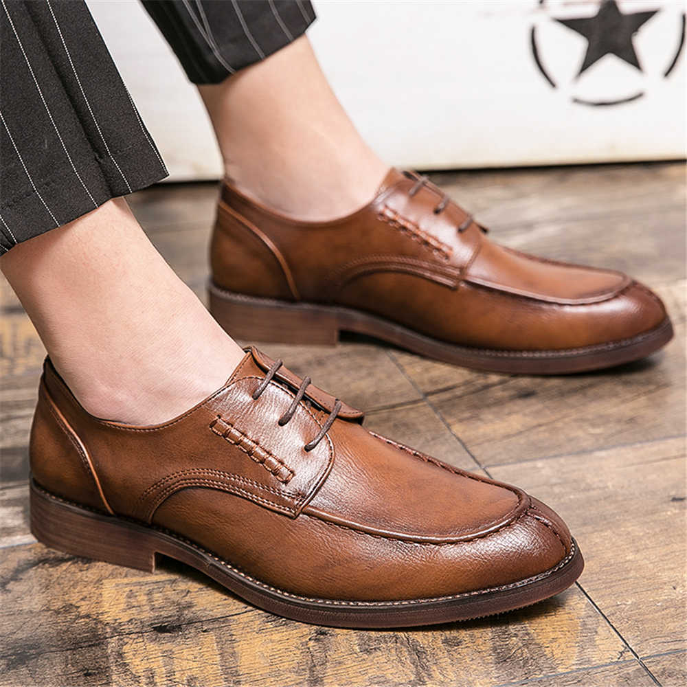 Men Formal Wear Summer - Элегантная нескользящая мужская обувь большого размера,
