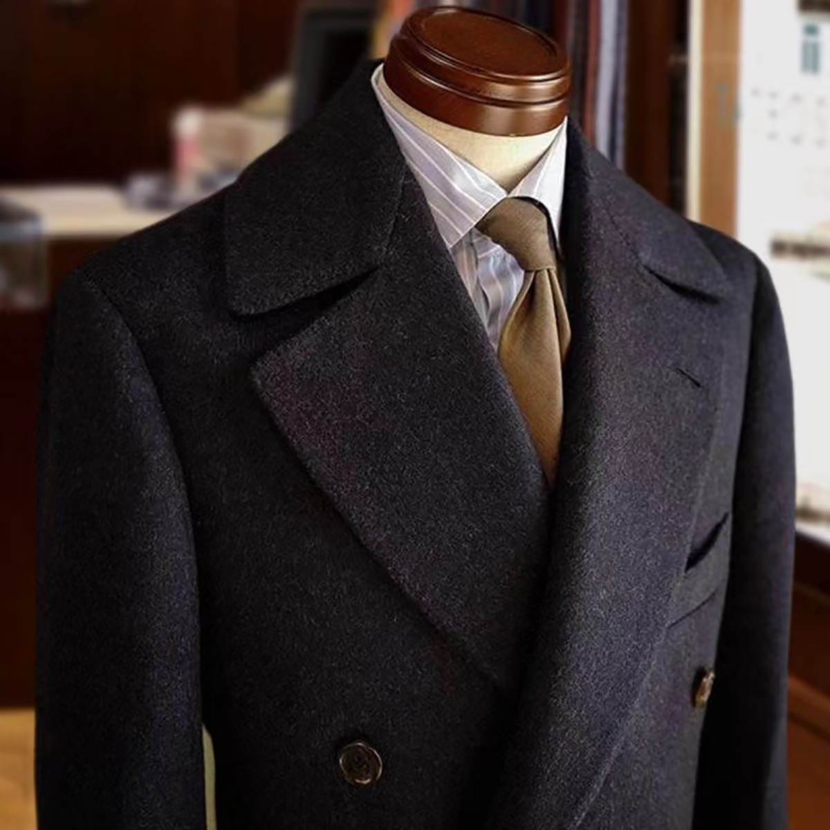 Men'S Vintage Formal Wear - Индивидуальный винтажный модный шерстяной мужской плащ,