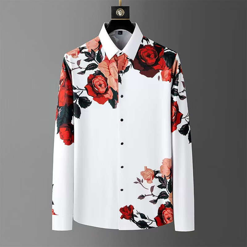 Men'S Vintage Formal Wear - Роскошная Высококачественная Мужская винтажная рубашка с