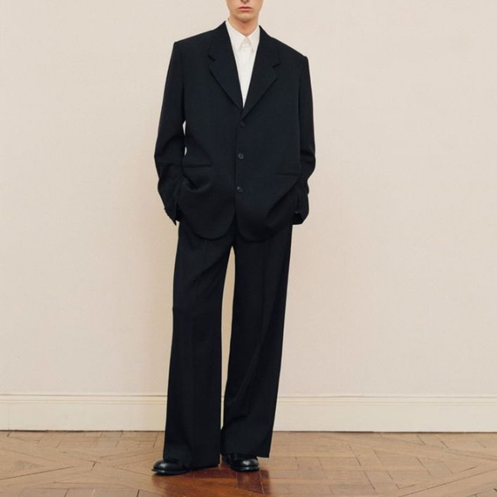 Formal Wear For Men In Wedding - Мужской черный костюм большого размера, однобортный