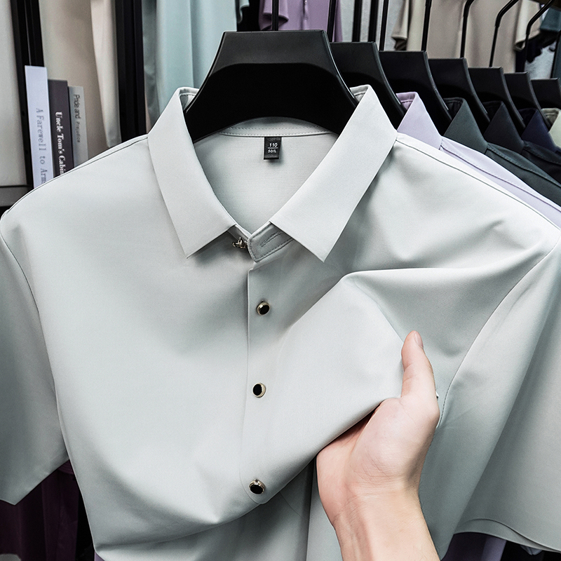 Men Formal Office Wear Shirts - Летняя мужская повседневная рубашка 2026 года,