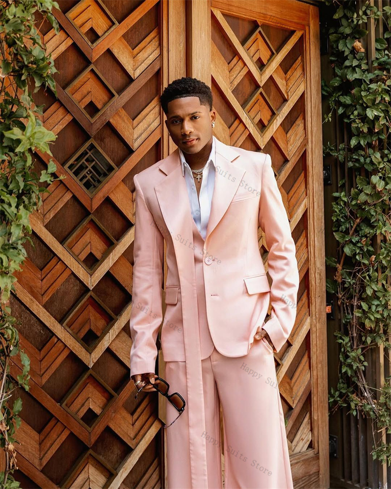 Розовый мужской костюм, компле – обзор и цена Men Formal Wear Pink