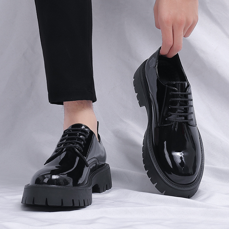 Мужские черные лакированные ок – обзор и цена Men Formal Wear All Black