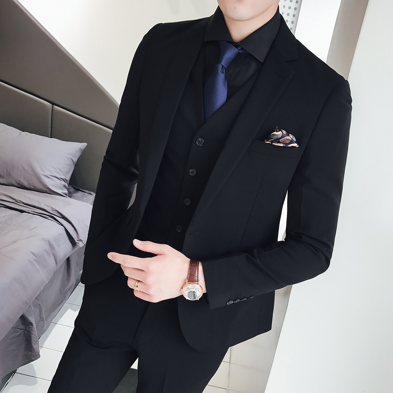 Мужской костюм-тройка, корейск – обзор и цена Men'S Formal Wear Not Suit