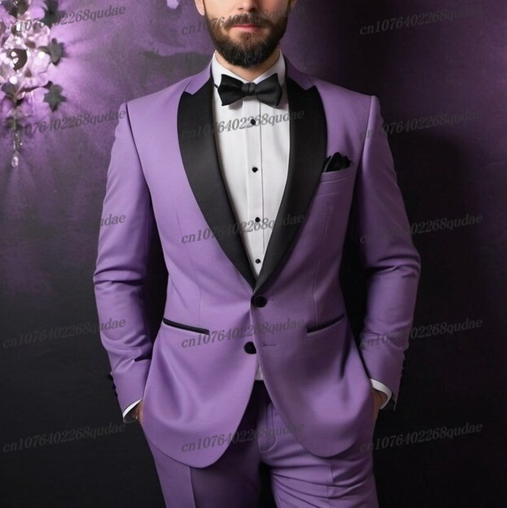 Светло-фиолетовый деловой мужс – обзор и цена Men Formal Wear Purple