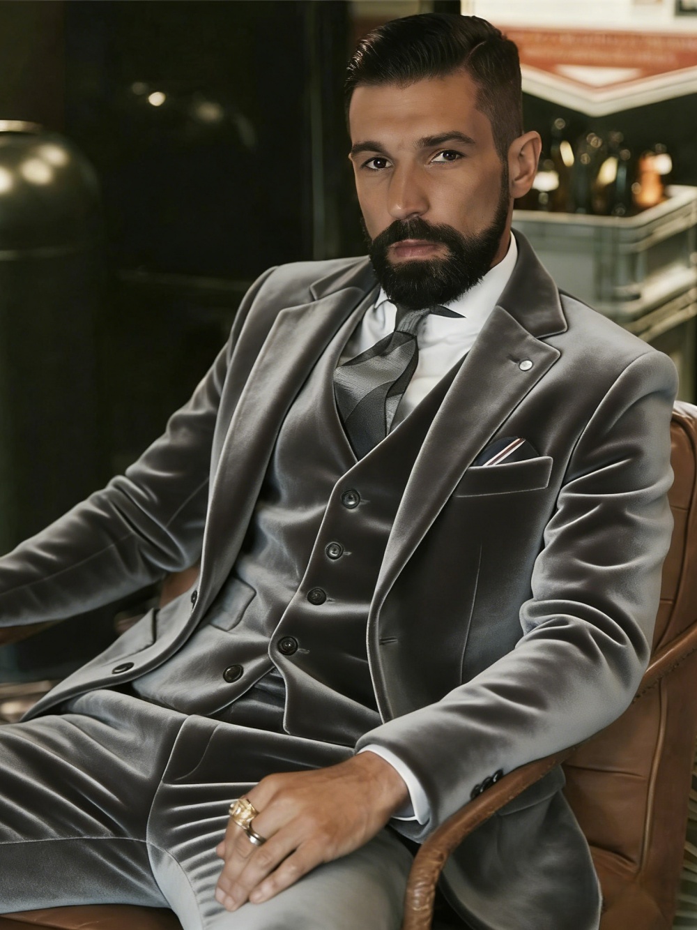 Мужской бархатный костюм-тройк – обзор и цена Formal Wear For Men In Wedding