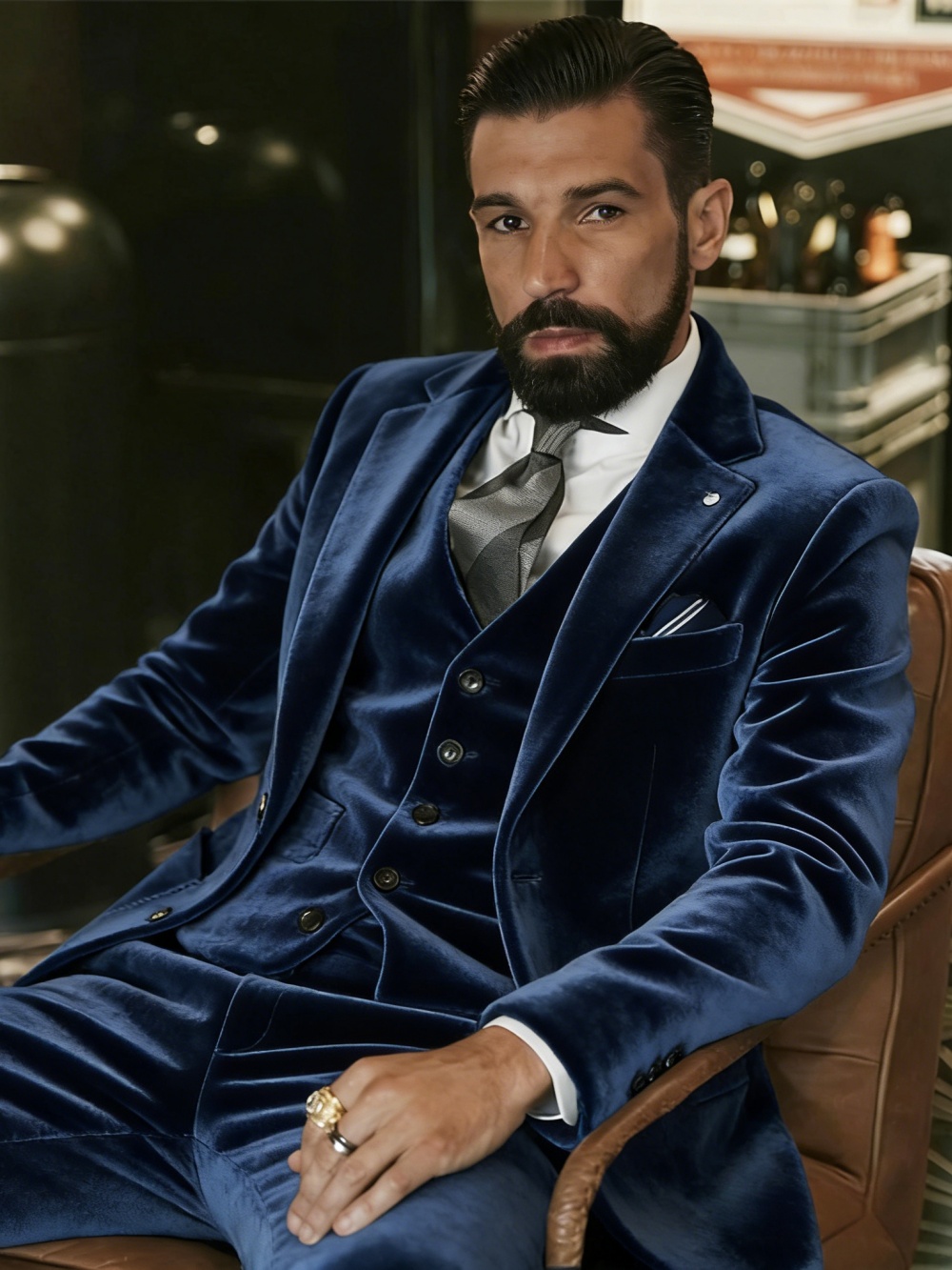 Мужской бархатный костюм-тройк – обзор и цена Formal Wear For Men In Wedding