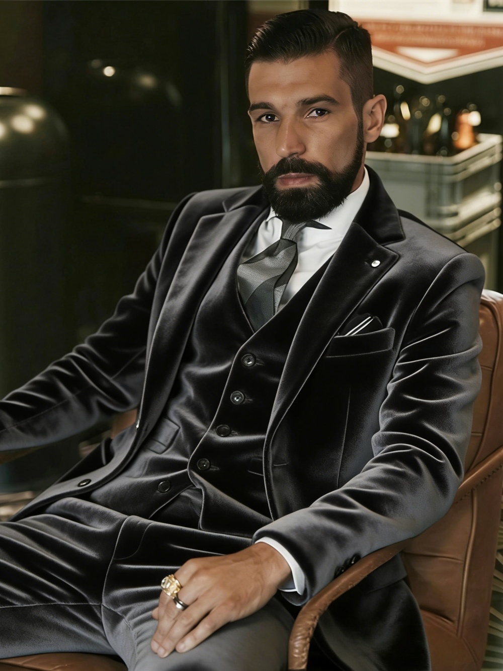 Мужской бархатный костюм-тройк – обзор и цена Formal Wear For Men In Wedding
