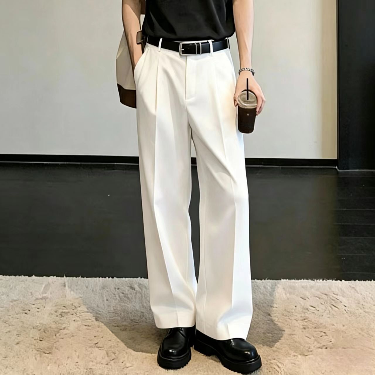 Мужские летние тонкие белые бр – обзор и цена Men Formal Wear Summer